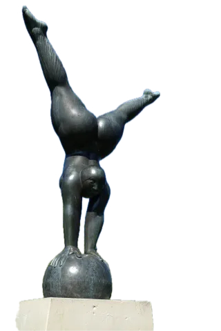 Martin Mayer: Olympia Triumphans. 1972, bronze, h 385 cm.