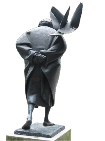 Martin Mayer: Franziskus. 1979, bronze, h 274 cm.