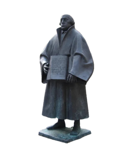 Martin Mayer: Martin Luther. 1981, bronze, h 240 cm.