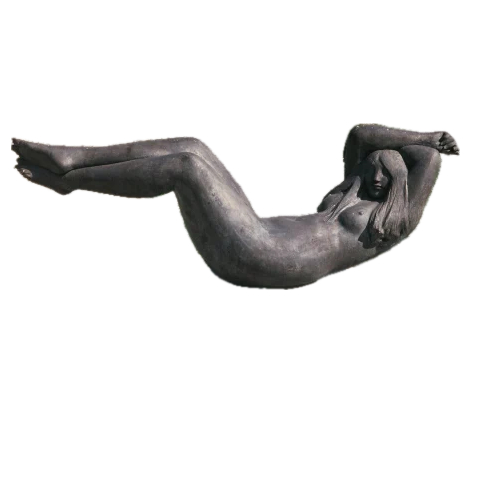 Martin Mayer: Filia Rheni. 1987, bronze, l 330 cm.