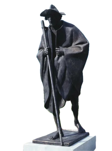 Martin Mayer: Jakobspilger. 1989, bronze, h 300 cm.