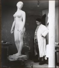 Martin Mayer 1955, studio at Donauwörth