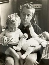 Martin Mayer 1970, with his sons.