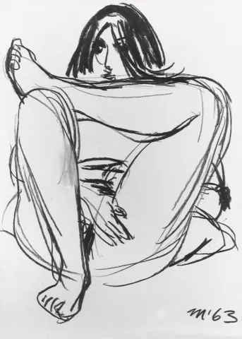 Martin Mayer, 1963, drawing, 62 x 45 cm