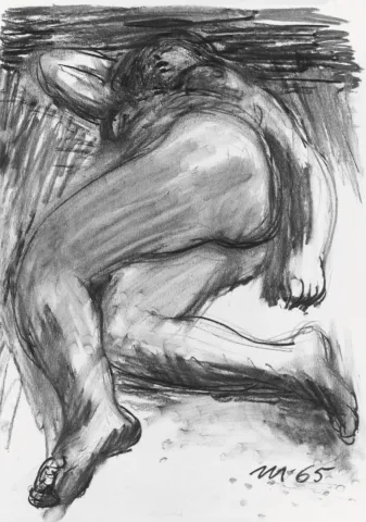 Martin Mayer, drawing, 1965, 62 x 44 cm