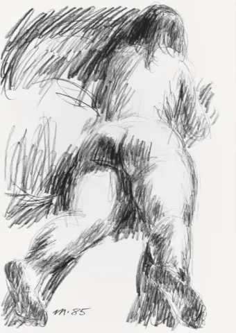 Martin Mayer, drawing, 1985, 59 x 42 cm