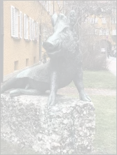 Martin Mayer: Sitzender Keiler. München. © Pat2000