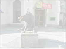 Martin Mayer: Sitzender Keiler. München. © dr. avishai teicher